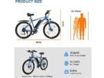 Colorway BK15 Bicicletta Elettrica Pieghevole 250W 36V Biammortizzata Nero - immagine 8