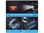 Hitway BK6S Plus Fat Bike Elettrica Pieghevole Smart 250W 1200Wh Ruote 20 Carbonio Nero - immagine 4