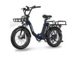 Hitway BK6S Plus Fat Bike Elettrica Pieghevole Smart 250W 1200Wh Ruote 20 Carbonio Nero