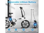 Colorway BK5S Bicicletta Elettrica Pieghevole 250W 36V 12Ah Ruote 16'' Carbonio Variante - immagine 3