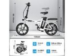 Colorway BK5S Bicicletta Elettrica Pieghevole 250W 36V 12Ah Ruote 16'' Carbonio Variante - immagine 7