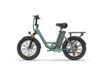 UrLife E20 Citybike Elettrica Pieghevole 500W Ruote 20'' 50km Autonomia Blu Nero