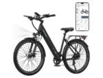 Hitway BK18S Citybike Elettrica Smart 250W 36V Ruote 27.5'' Sblocco App NFC Alluminio Nero