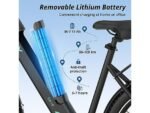 Hitway BK18S Citybike Elettrica Smart 250W 36V Ruote 27.5'' Sblocco App NFC Alluminio Nero - immagine 5