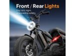 UrLife T16 Citybike Elettrica Pieghevole Ruote 16'' 120km Autonomia Nero - immagine 9