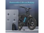 Colorway BK29G All Terrain Bike Elettrica 250W 36V Ruote 20'' Biammortizzata Carbonio - immagine 4