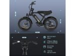 Colorway BK29G All Terrain Bike Elettrica 250W 36V Ruote 20'' Biammortizzata Carbonio - immagine 9