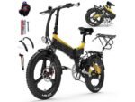 Lankeleisi G650 Bicicletta Elettrica Pieghevole 500W 48V Alluminio Nero