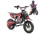 iScooter A14 Motocicletta Elettrica per Bambini a Partire da 8 Anni Rosso