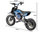 iScooter A14 Motocicletta Elettrica per Bambini a Partire da 8 Anni Blu - immagine 2