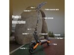 KuKirin G2 Pro Monopattino Elettrico 500W Ruote 9'' Biammortizzato Nero Arancione - immagine 5
