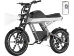 Hitway BK28 All Terrain Fat Bike Elettrica 250W 48V 25Ah Ruote 20" Idraulica Nero