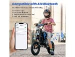 iScooter A14 Motocicletta Elettrica per Bambini a Partire da 8 Anni Blu - immagine 4