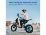 iScooter A14 Motocicletta Elettrica per Bambini a Partire da 8 Anni Blu - immagine 5
