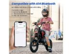 iScooter A14 Motocicletta Elettrica per Bambini a Partire da 8 Anni Rosso - immagine 4