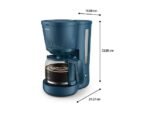 PHILIPS HD7411/70 Macchina Caffè Americano 1.38L 1080W Filtro Acqua Blu - immagine 5