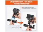 Wigento Supporto a Clip Magnetica 360 Gradi per DJI Osmo, Mavic e GoPro Nero - immagine 8