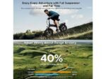 Engwe Engine X Fat Bike Elettrica Pieghevole 250W 48V 13Ah Ruote 20'' Rosso - immagine 6