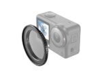 Wigento Gabbia di Supporto con Maniglia e Staffa per DJI Osmo Action 6 Nero
