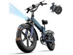UrLife T5 Urbanbike Bicicletta Elettrica 1500W 48V 13Ah Ruote 20'' Blu Nero - immagine 2