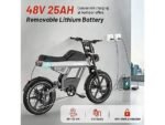 Hitway BK28 All Terrain Fat Bike Elettrica 250W 48V 25Ah Ruote 20" Idraulica Nero - immagine 3