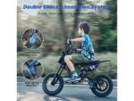 iScooter A14 Motocicletta Elettrica per Bambini a Partire da 8 Anni Blu - immagine 8